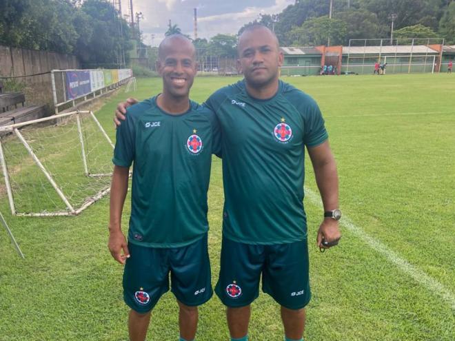 O auxiliar técnico Michael Jefferson e o preparador físico Marcílio Lima chegaram e iniciaram os trabalhos rumo à estreia na Série D