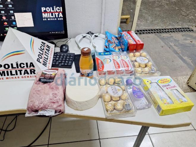 O material encontrado na mochila do abordado no bairro Canaã, em Ipatinga