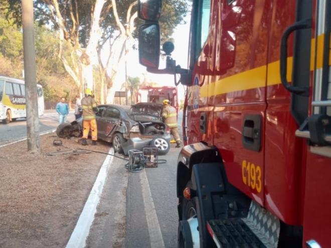 O acidente ocorreu na avenida Cláudio Moura, no bairro Novo Cruzeiro, em Ipatinga