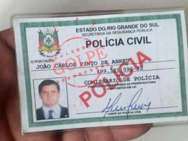 Golpistas usam identidade funcional falsa de policial civil para extorquir vítimas que trocaram nudes com supostas ''menores de idade''