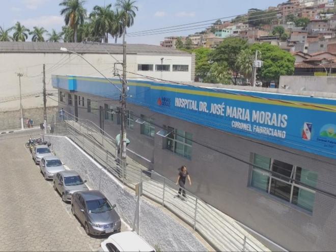 A vítima atingida nas costas foi encaminhada para este hospital, onde ficou internada