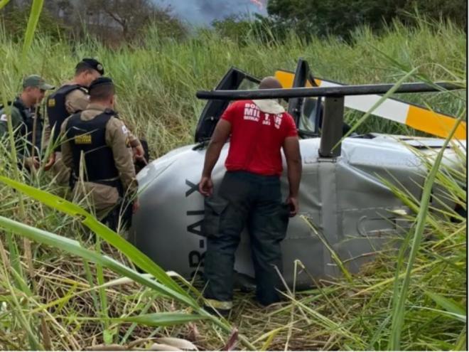 Na aeronave estavam, o deputado federal Hercílio Diniz, candidato à reeleição, o vice-prefeito de Governador Valadares, David Barroso, o piloto, Fabiano Rufino e o locutor Luciano Viana