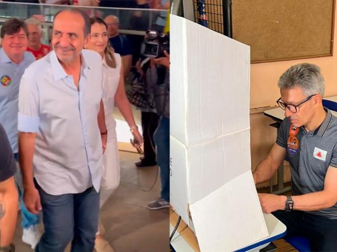 Alexandre Kalil e Romeu Zema votaram na manhã deste domingo 