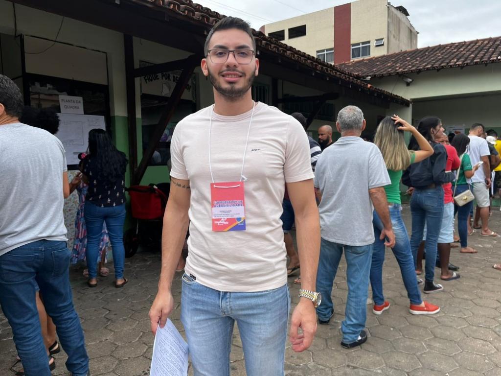 Guilherme é coordenador de acessibilidade na Escola Estadual Nacif Selim de Sales, no Canaã 