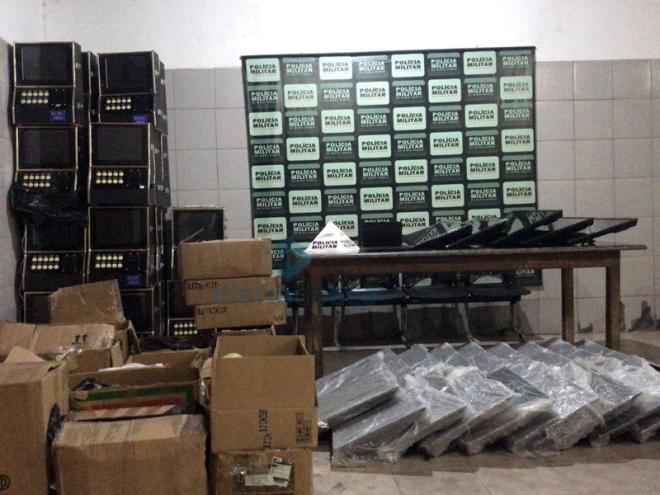 A maior parte dos equipamentos apreendidos estavam em uma casa em Coronel Fabriciano
