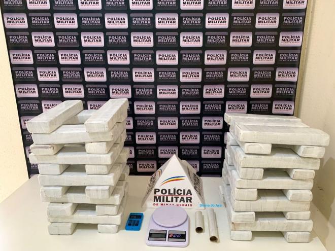 Carregmento de entorpecente foi apreendido no distrito de Cava Grande 