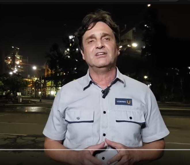 Helton Muzzi, diretor de produção da usina de Ipatinga