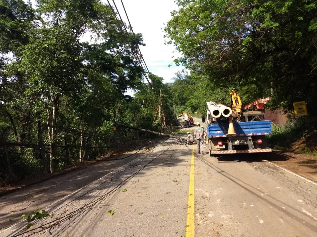 Manutenção foi realizada após estragos provocados pela chuva