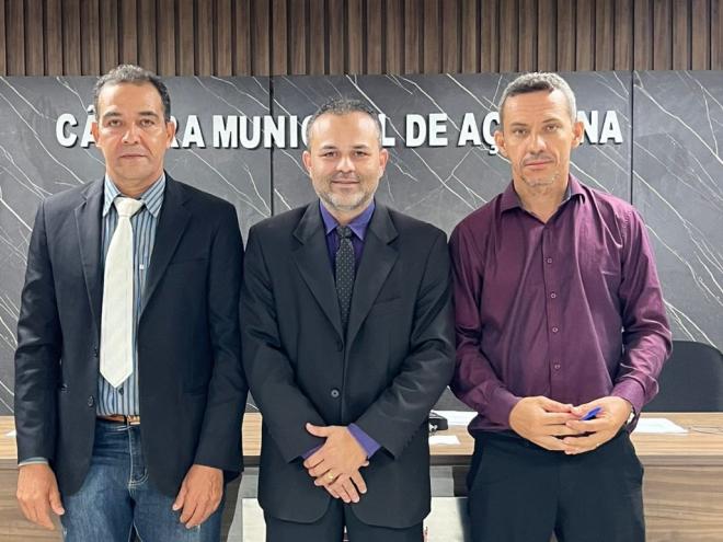 Geraldo Fernandes foi eleito vice-presidente; Vandinho Lima, presidente e Gerson Soares, secretário na legislatura 2023