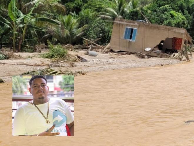 Vítima desapareceu após a forte chuva registrada na madrugada de domingo (8)