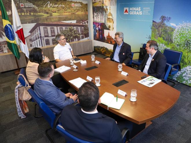 Representantes da empresa se reuniram com o governador Romeu Zema, em Belo Horizonte