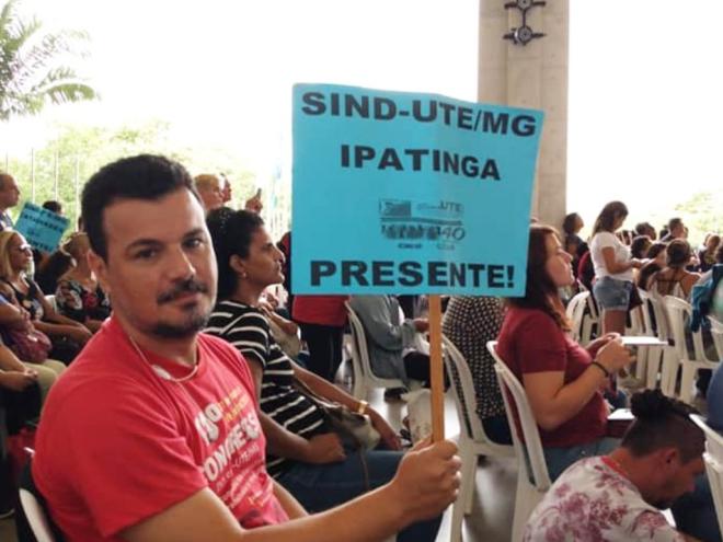 Diretor da subsede Sind-UTE Ipatinga acrescenta que o momento é de lutar para que os governantes cumpram a lei 