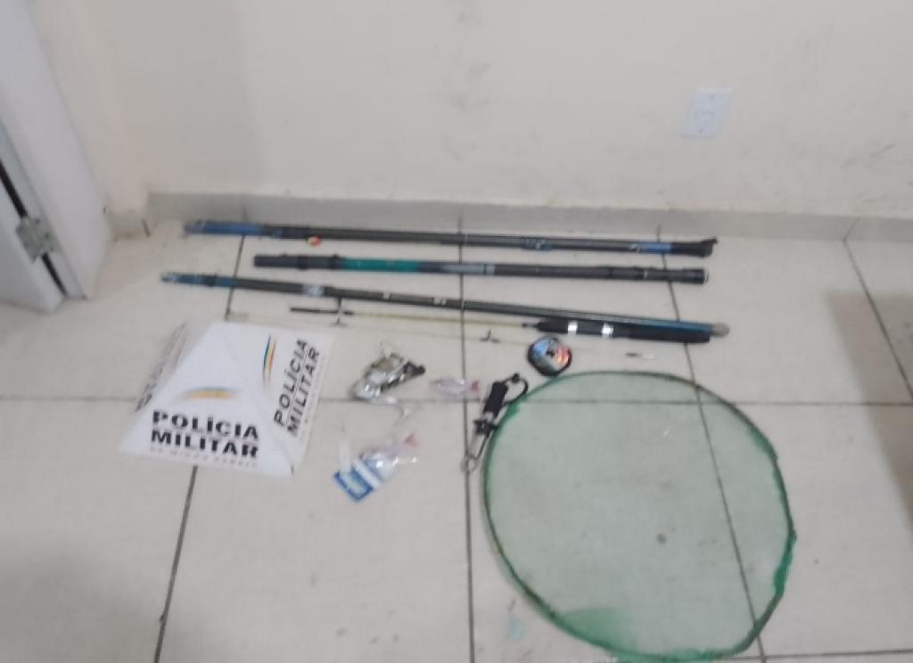 Material de pesca apreendido com os funcionários do IEF 