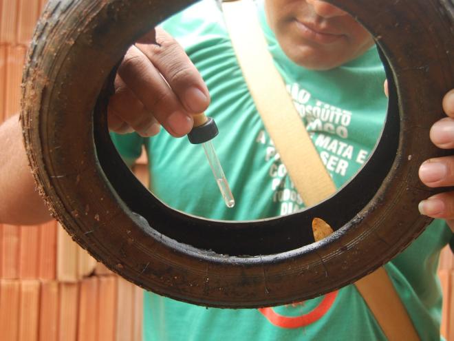Não deixar água parada é uma das principais medidas de combate à dengue 