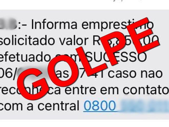 Mensagens enviadas como esta são usadas para atrair as potenciais vítimas 