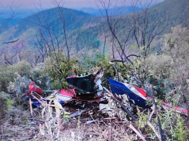 Aeronave caiu em local de dificil acesso na serra entre os municípios de Timóteo e Jaguaraçu