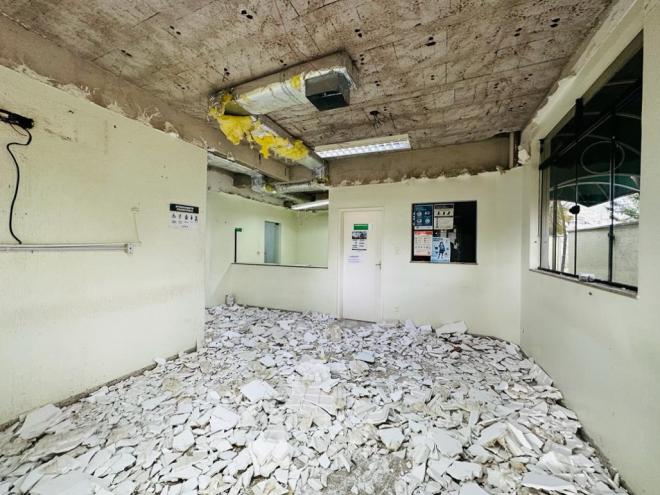 Toda a Policlínica, incluindo a fachada externa, passará por reparos e receberá nova pintura  