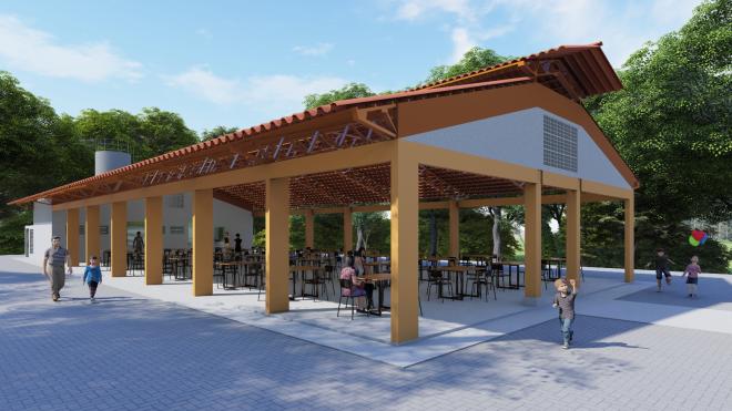Projeto prevê a construção de espaço multiuso