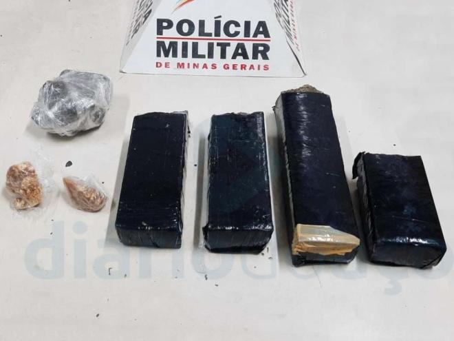 Apesar de ter apenas 21 anos, detido com esse entorpecente tem ficha de antecedentes criminais com 18 ocorrências 