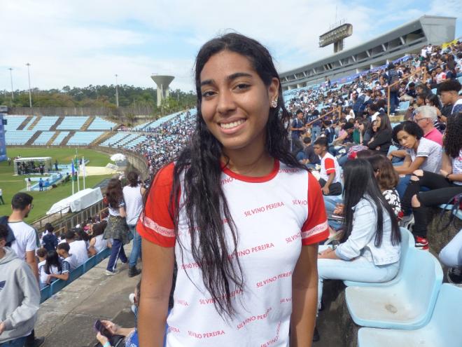 Victória Marcela, estudante do 2º ano do Ensino Médio da Escola Estadual Coronel Silvino Pereira, disse que a experiência foi incrível