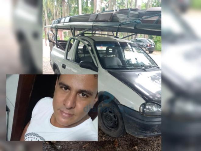 Uandair saiu nessa picape Corsa para realizar a instalação de forro de PVC e foi assassinado; o carro foi localizado somente agora 