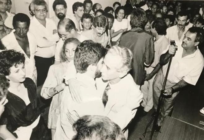 Primeira posse como prefeito de Ipatinga, em 1988