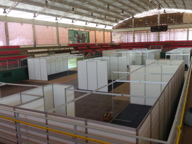 A expectativa dos organizadores é de que no dia 15 de julho a estrutura da feira esteja toda montada 