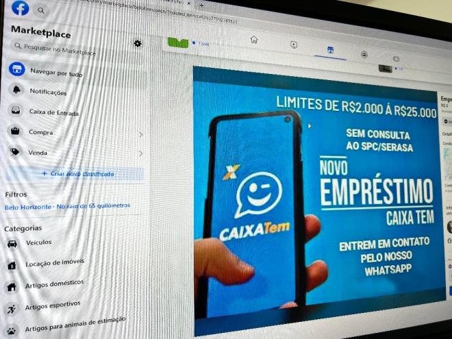 Vítima foi atraída por uma publicação no Facebook 