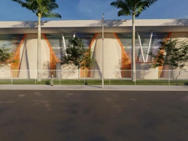 Novo projeto pretende alterar o desenho das tendas construído um telhado reto