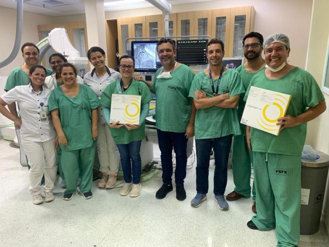 Equipe do HMC é a primeira do Leste de Minas a realizar o método, que propõe uma técnica menos invasiva para o paciente, sem a necessidade de cirurgia aberta