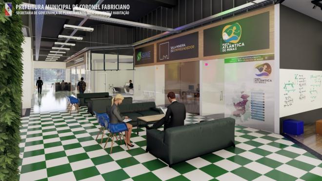 Projeto do primeiro coworking público para microempresas, MEIs, startups e pessoas que buscam o desenvolvimento para a cidade