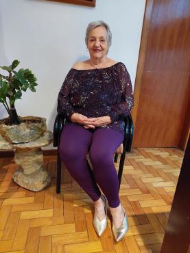 Nilza Lentz, filha do pioneiro Joaquim Gomes, relembra os tempos de sofisticação do casarão 