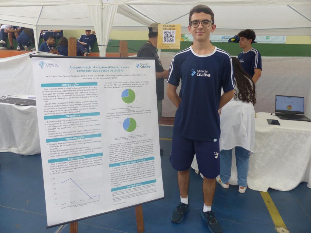 Tiago Mendes afirmou que a Educação Criativa incentiva os alunos a participarem de vários outros projetos
