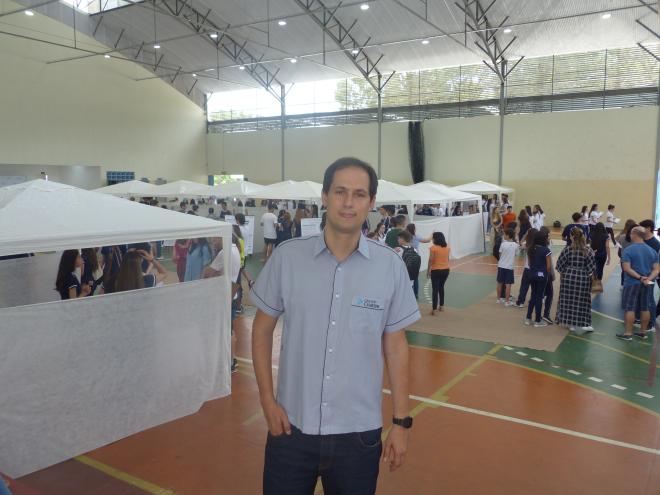 Lucas Costa destacou que a Jornada Científica desperta nos estudantes o desejo e o amor pela pesquisa 