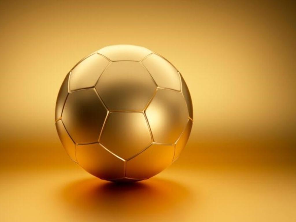 o brasil é o vencedor do jogo. bola de futebol com prêmio de ouro