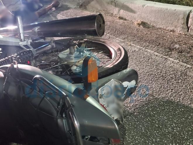 A moto furtada na UPA estava em poder do adolescente que caiu ao tentar fugir da PM