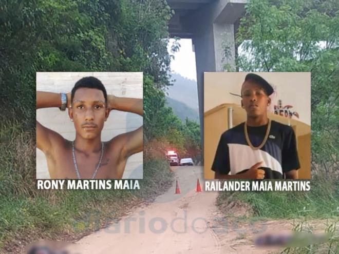 Rony Martins Maia e Railander Maia Martins dos Reis foram executados a tiros na madrugada de sexta-feira