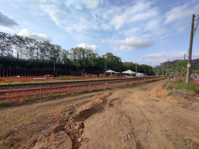 A construção da passarela deverá ser finalizada até o primeiro semestre de 2024