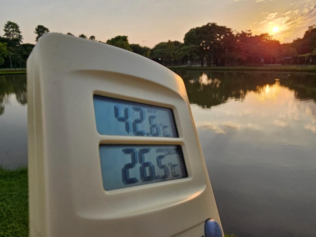 Temperatura se mantém elevada no Vale do Aço,  com máxima acima de 42 graus 