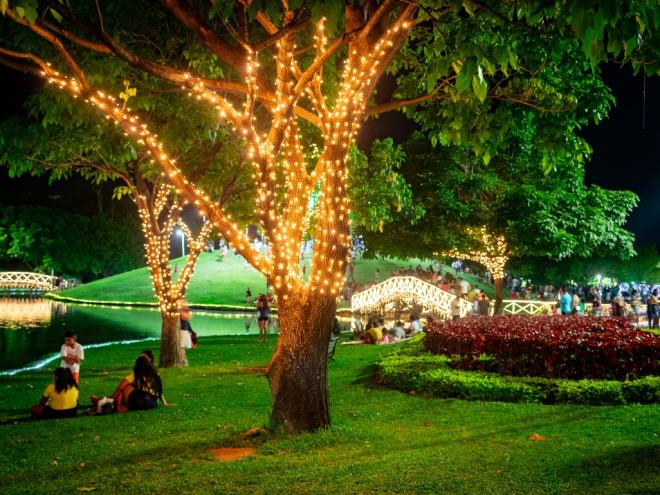 Mais de 150 mil lâmpadas de LED estão abrilhantando ainda mais esse ponto da cidade que é tão amado e admirado pelos ipatinguenses 