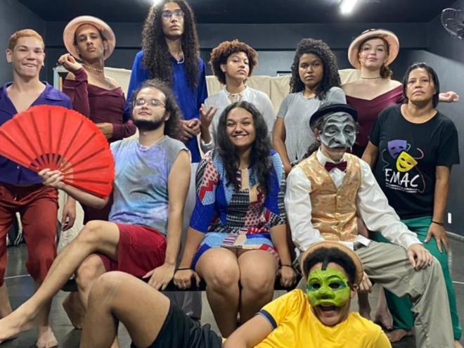 O espetáculo marca a formatura dos estudantes da EMAC