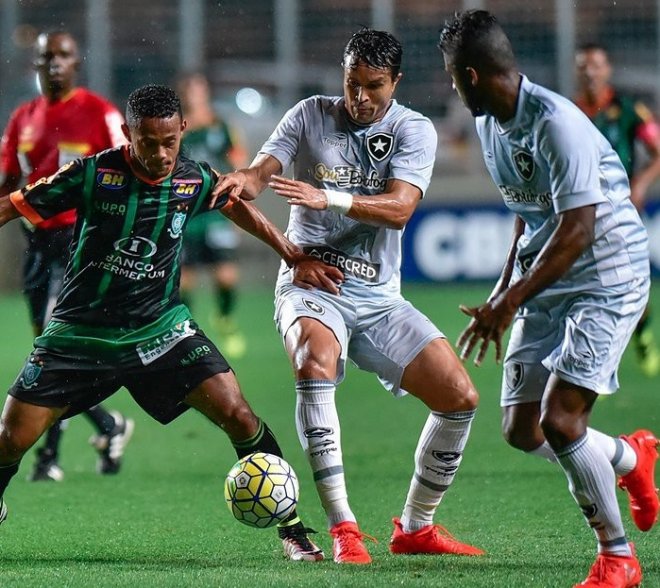 América teve vitória apertada sobre o Botafogo