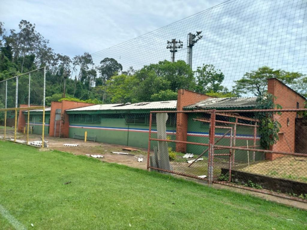 Por conta dos estragos, não foi possível seguir com os treinos da pré-temporada