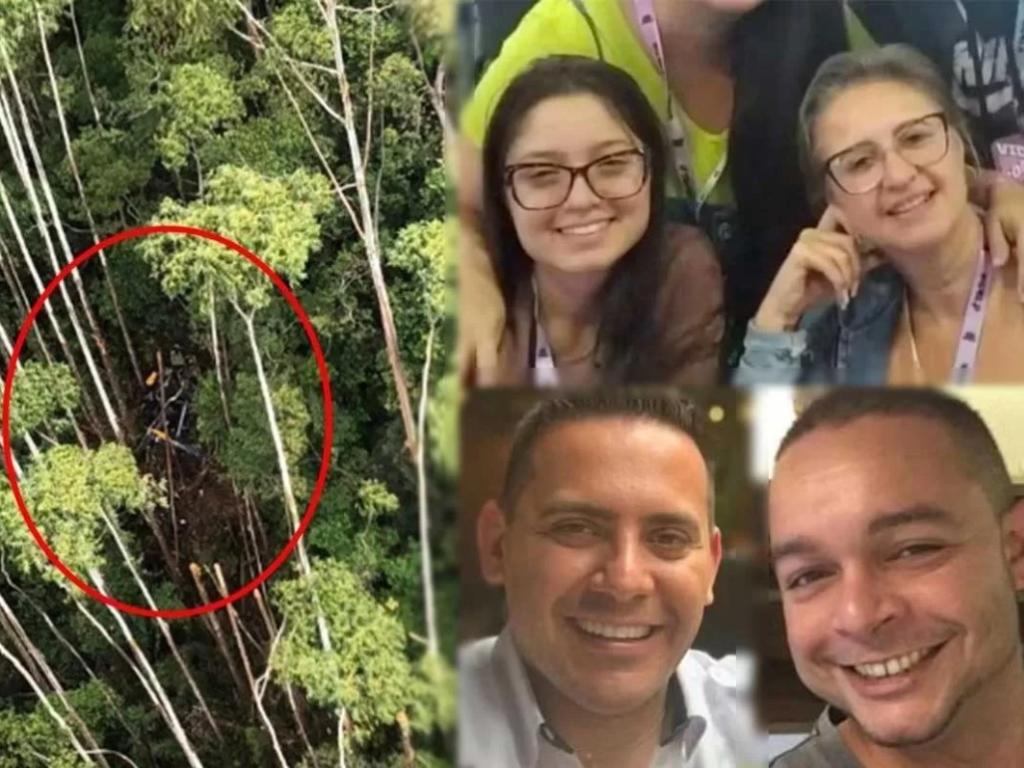 Além do piloto Cassiano Tete Teodoro, de 44 anos, estavam no helicóptero Luciana Rodzewics, de 45 anos; a filha dela, Letícia Ayumi Rodzewics Sakumoto, de 20 anos; e Rafael Torres, de 41