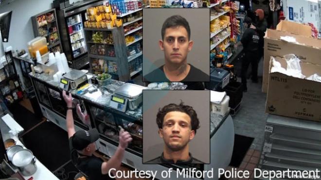 Daniel Generoso, de Guanhães, e Lucas Fontenelle, são acusados de roubo a mão armada em comércio na cidade de Milford