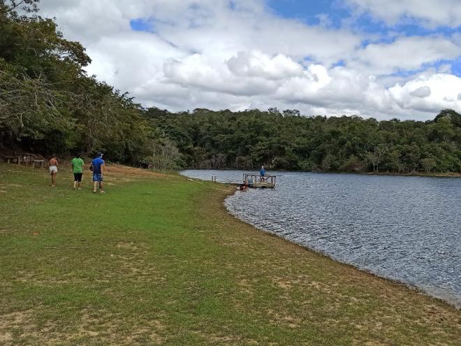 A área de banho do lago Dom Helvécio estará interditada para a instalação subaquática da tela de proteção aos banhistas