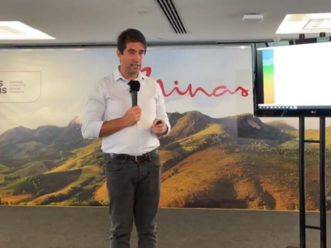 Fábio Bacheretti durante evento na Cidade Administrativa, em Belo Horizonte
