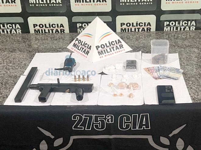A submetralhadora estava na casa do adolescente onde morava com uma jovem de 20 anos