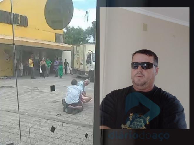Cássio Moreira da Silva, de 55 anos, morreu em uma abordagem feita por seguranças de um supermercado na rua Dr. Querubino, Centro de Coronel Fabriciano