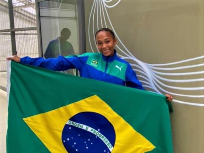 A jovem competidora alcançou a 4ª posição nos 5km da categoria Sub-18 Feminino